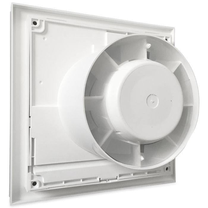 S&P Silent Design 200 CZ aan/uit Badkamer/ toilet ventilator - Ø120mm (zilver)